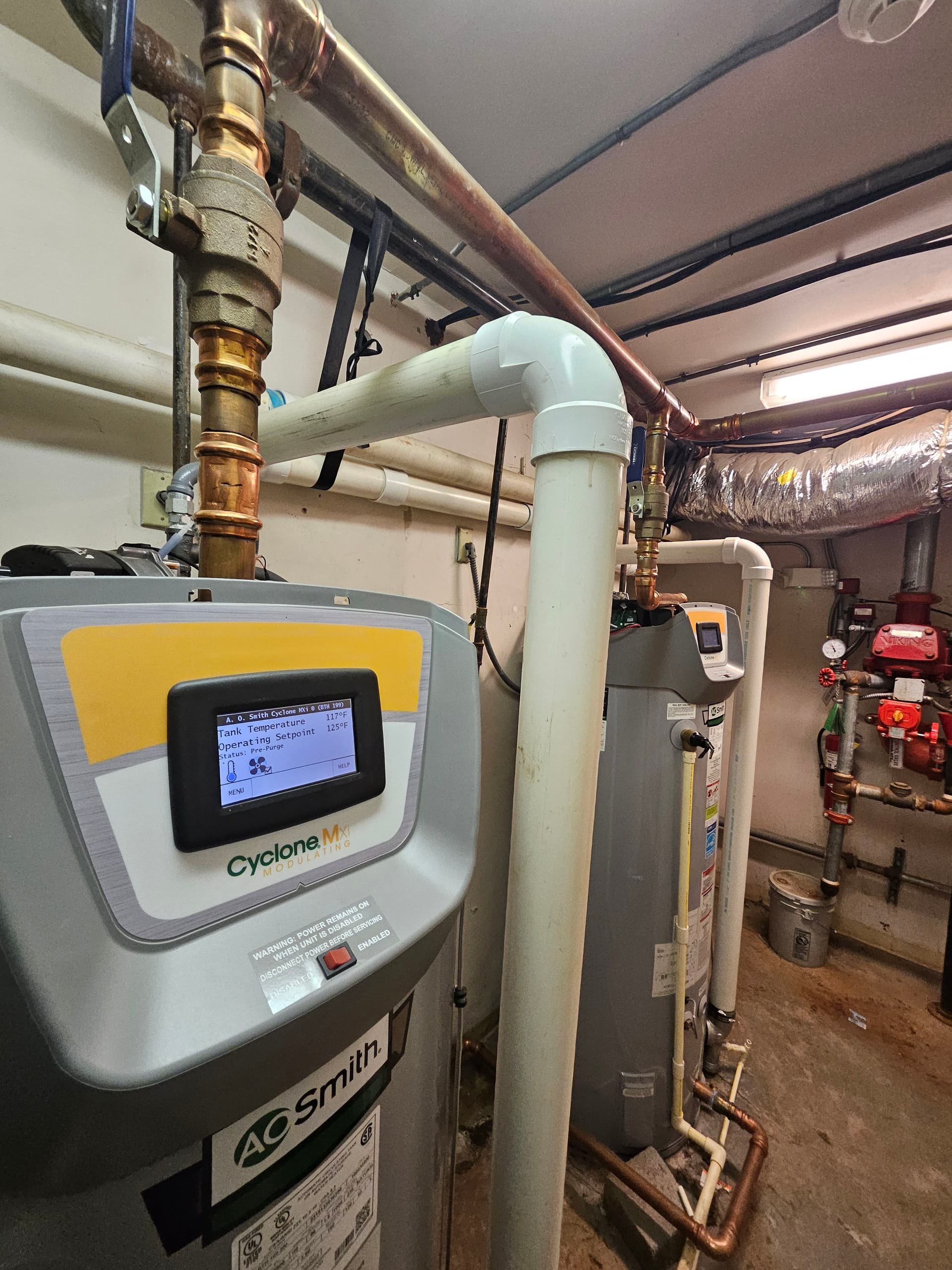 Commercial Cyclone Water Heater Inspection at Metro Atlanta Hotel