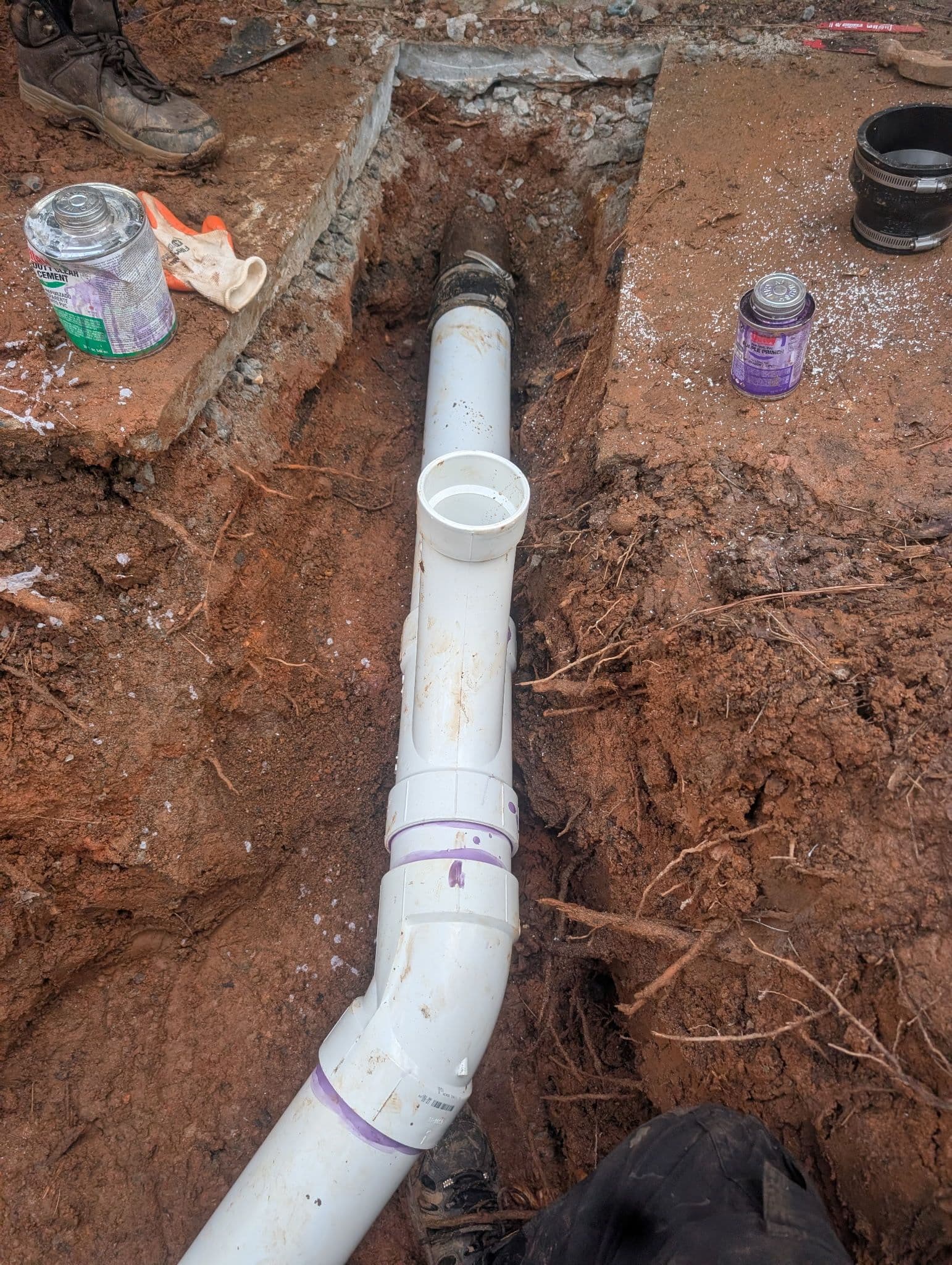Gallery photos for Upgrading Sewer Lines with Durable PVC and External Cleanouts: Image #3